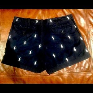 Polo Ralph Lauren Preppy Navy Blue Horse Shorts